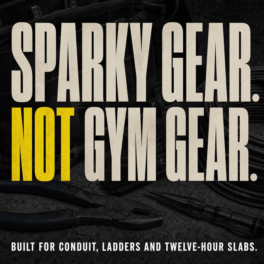 Static ad: Sparky gear, not gym gear